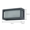 Lucande Aplique para exterior Aurelien, gris, metal, 12,5 cm, IP54