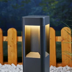 Lucande baliza LED Annika, antracita, metal, 50 cm