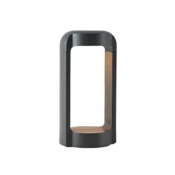 Lucande Baliza LED Habsa, 30 cm, antracita, metal