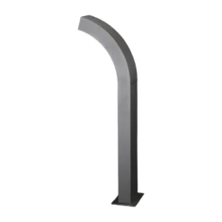 Lucande Baliza LED Lennik, 60 cm, antracita, metal