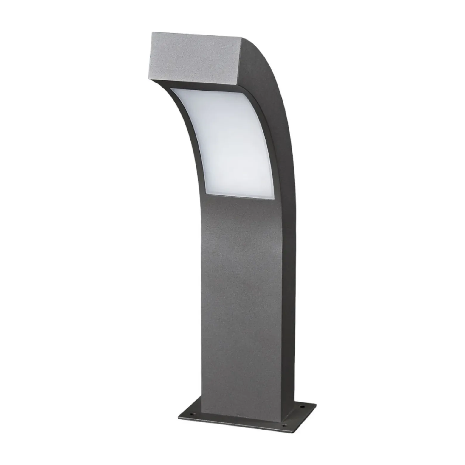 Lucande Baliza LED Lennik, 40 cm, antracita, metal