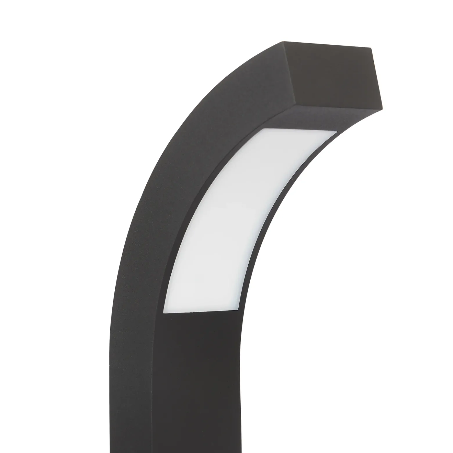 Lucande Baliza LED Lennik, 40 cm, antracita, metal