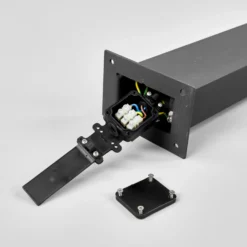 Lucande Baliza LED Lennik, sensor, 60 cm, antracita