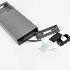 Lucande Baliza LED Leya, 4 unidades, 35 cm, antracita, IP54