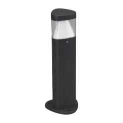 Lucande Baliza LED Milou, altura 30 cm, antracita, aluminio