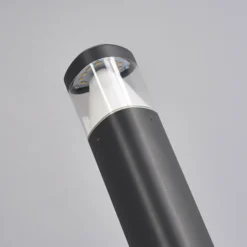 Lucande Baliza LED Milou, altura 30 cm, antracita, aluminio
