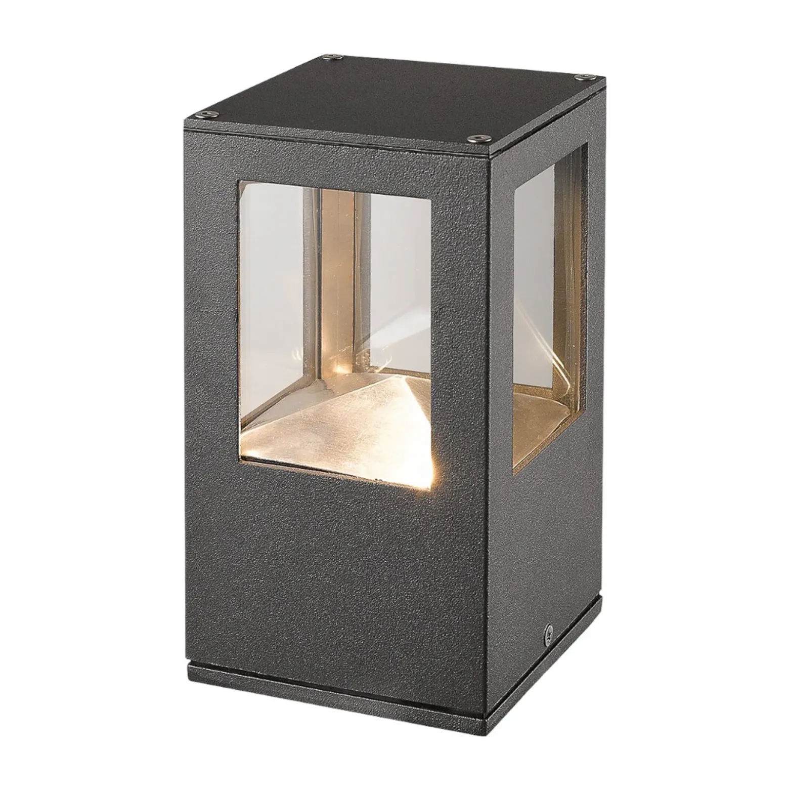 Lucande Baliza LED Nicola, 20 cm, antracita, IP54