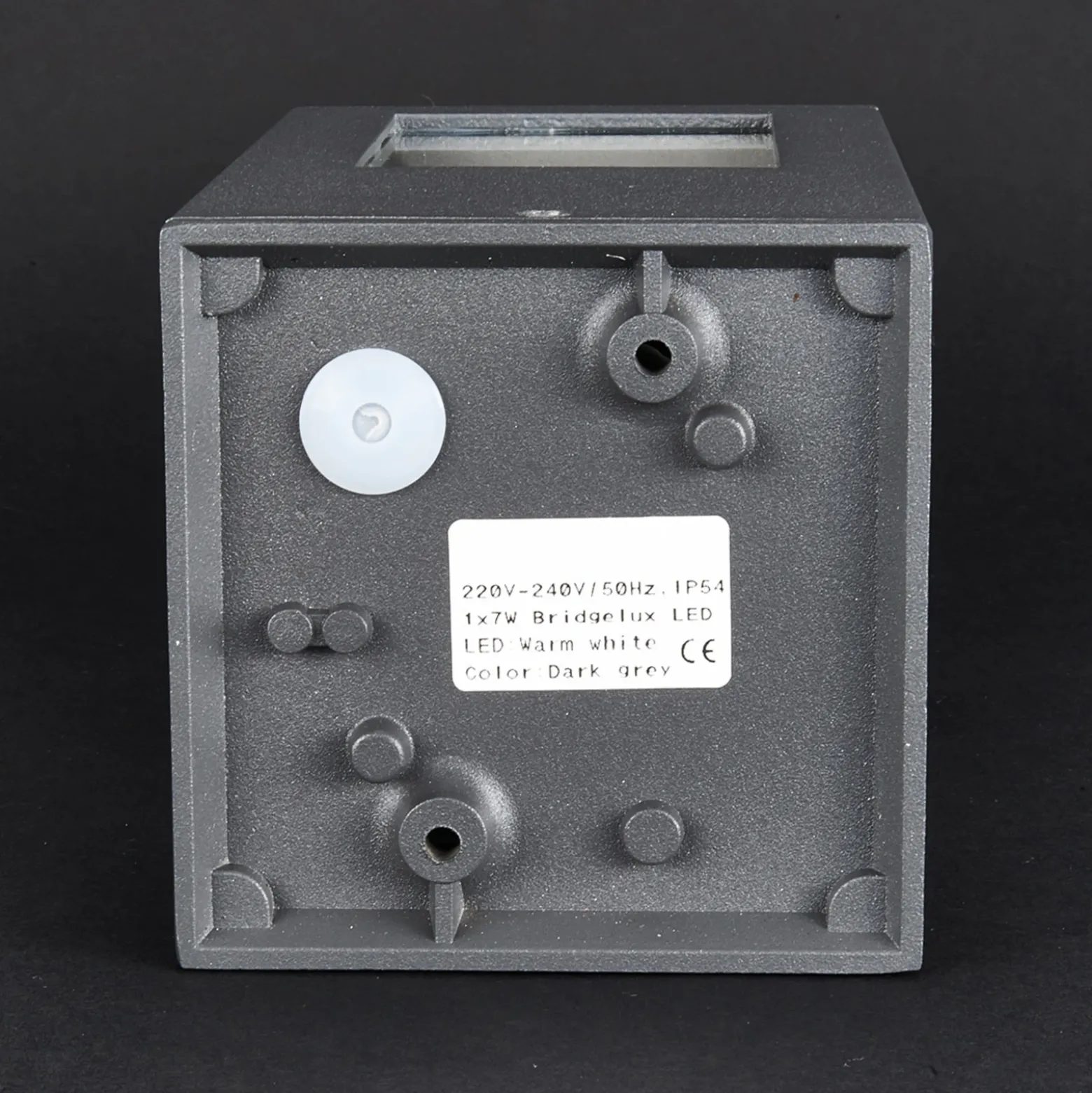 Lucande Baliza LED Nicola, 20 cm, antracita, IP54