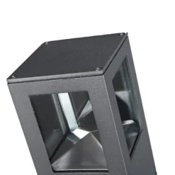 Lucande Baliza LED Nicola, 20 cm, antracita, IP54