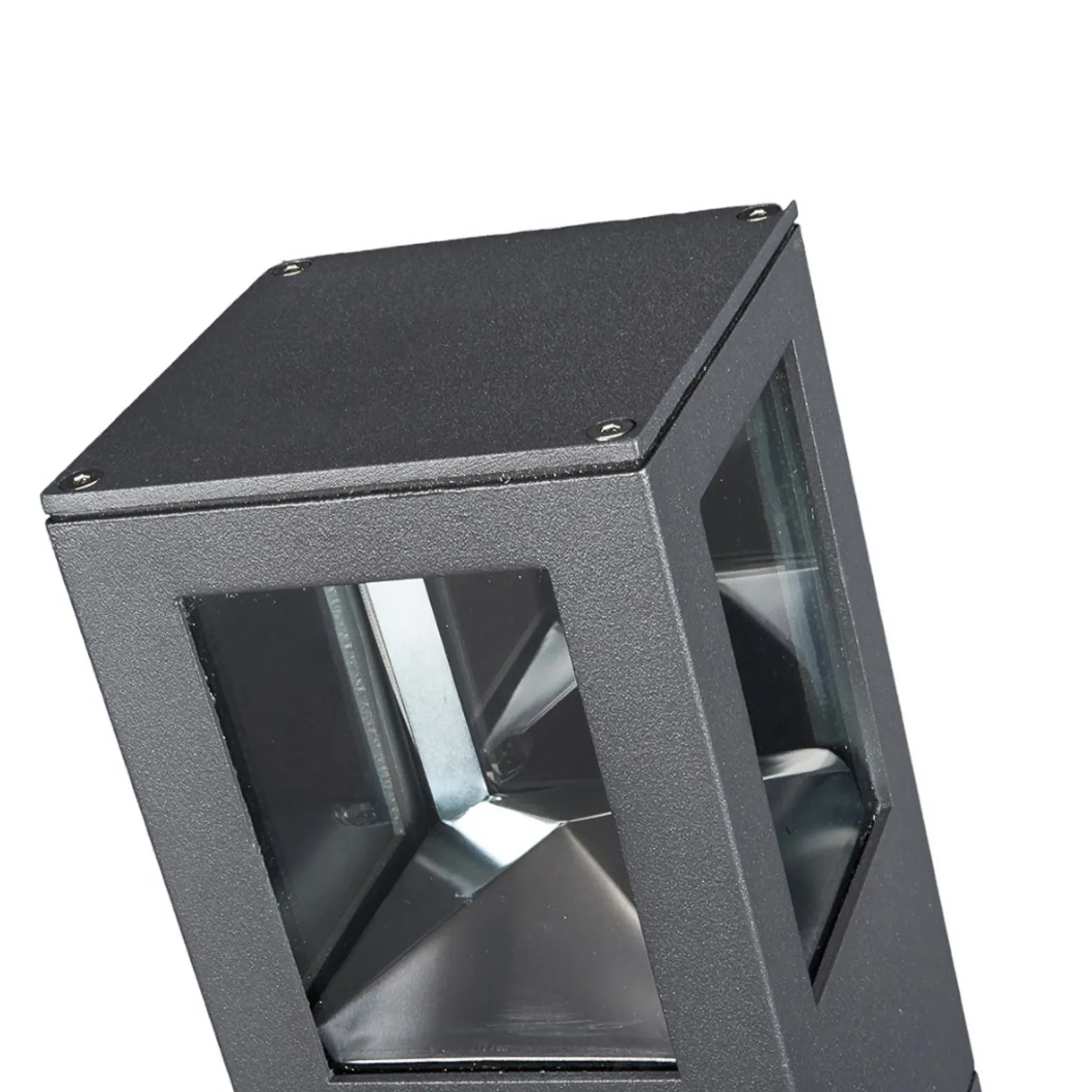 Lucande Baliza LED Nicola, 20 cm, antracita, IP54