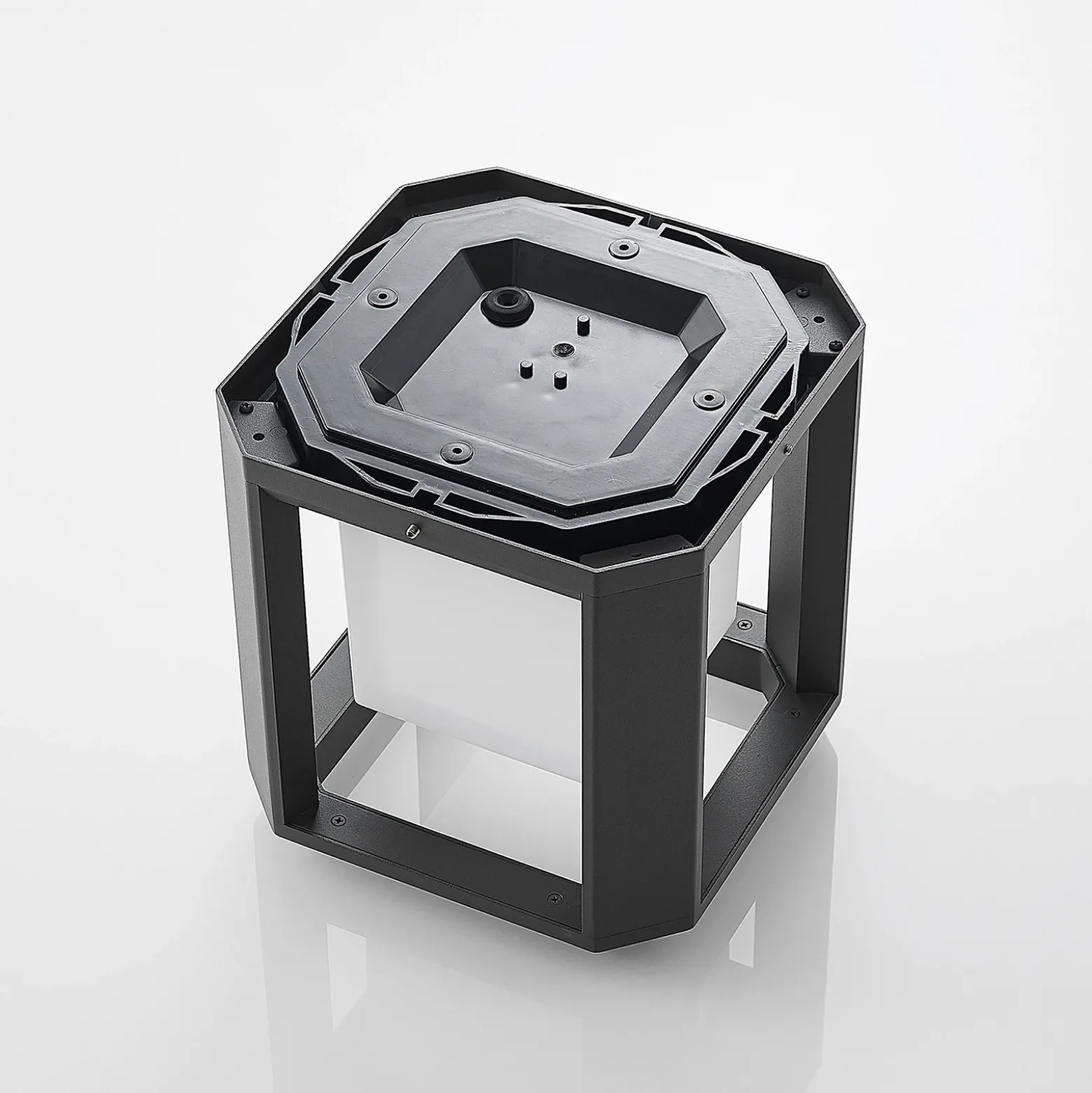 Lucande Baliza LED Serenella, antracita, metal, 27 cm