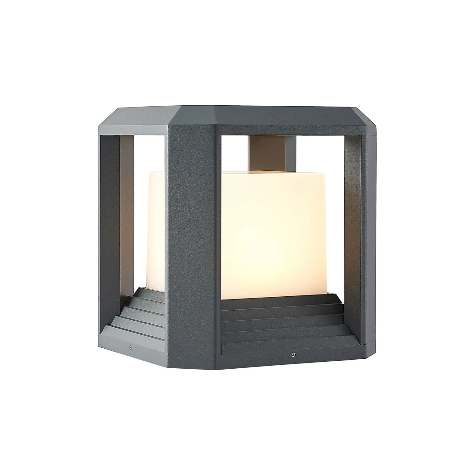 Lucande Baliza LED Serenella, antracita, metal, 27 cm