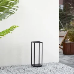 Lucande Baliza LED Thorvid, altura 50 cm, negro