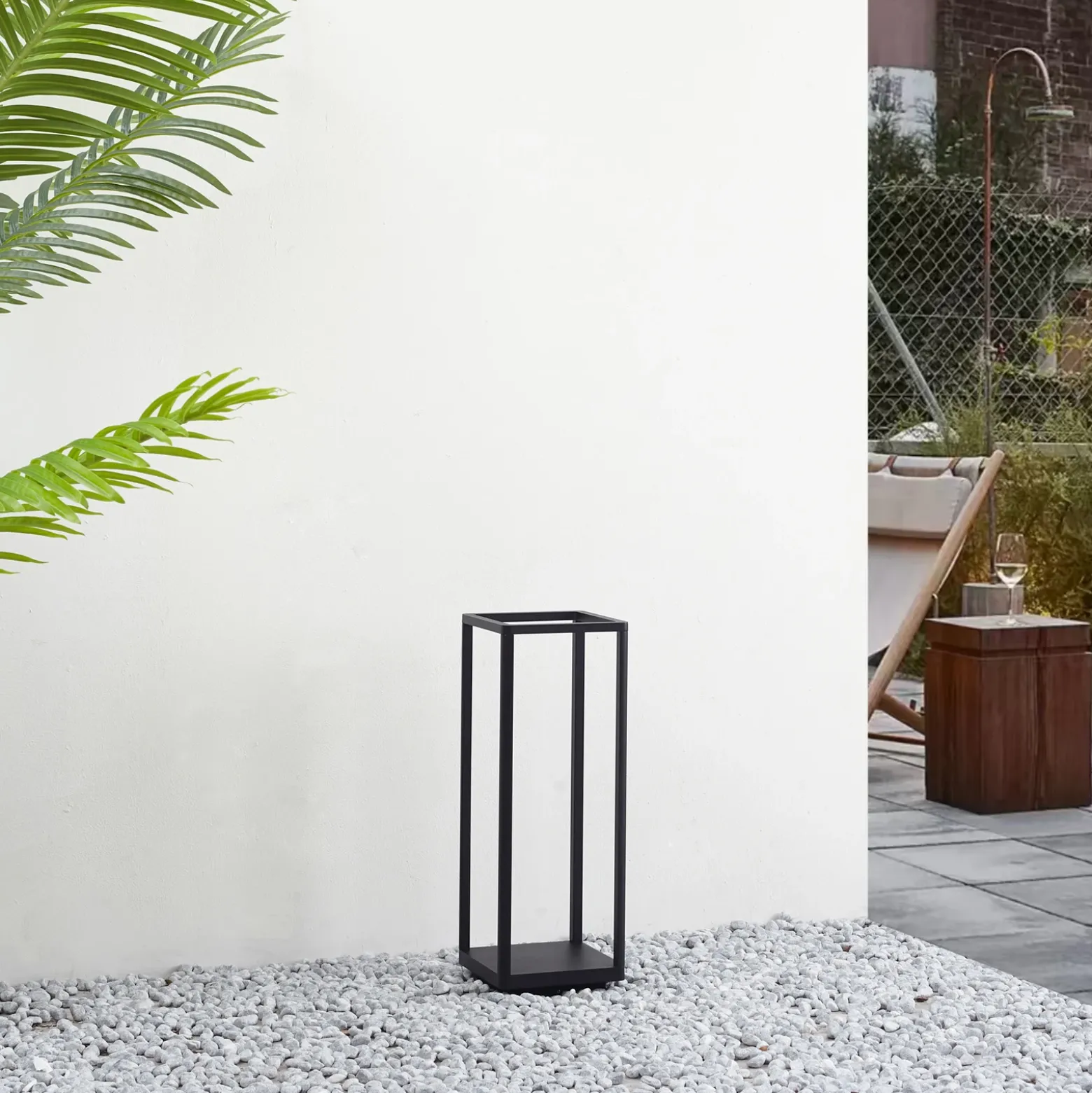 Lucande Baliza LED Thorvid, altura 50 cm, negro