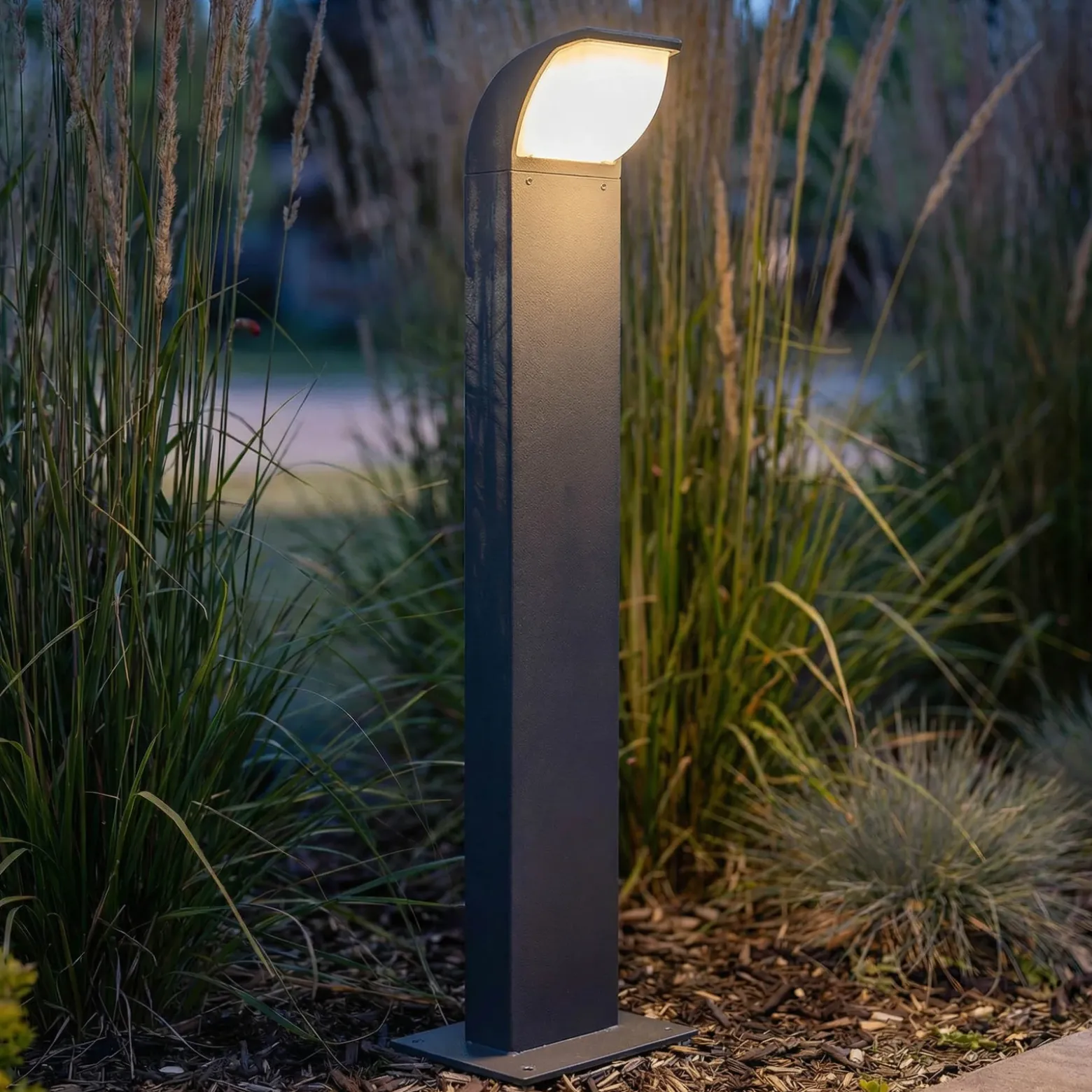 Lucande Baliza LED Tinna, 60 cm, antracita, IP65