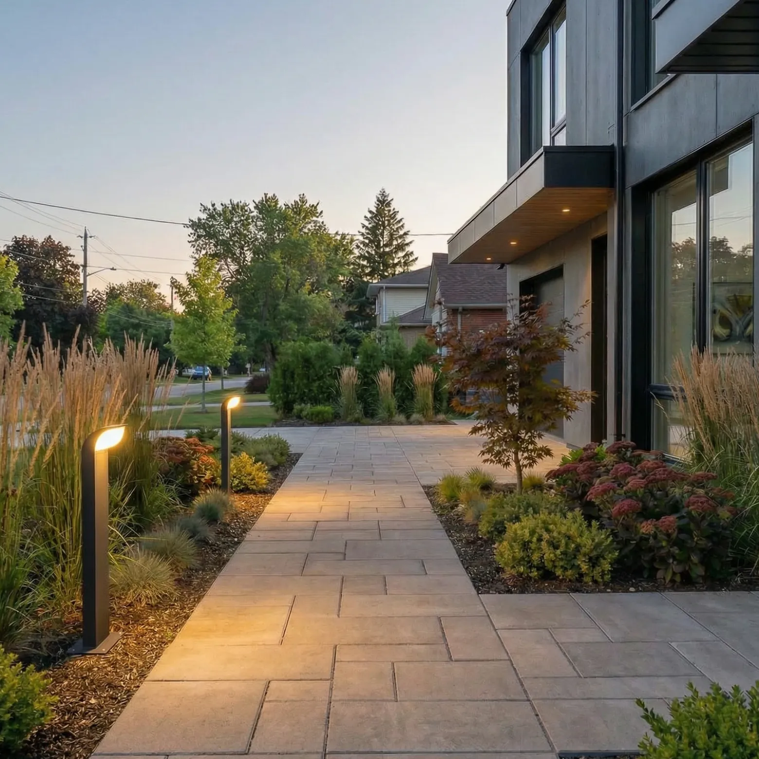 Lucande Baliza LED Tinna, 60 cm, antracita, IP65