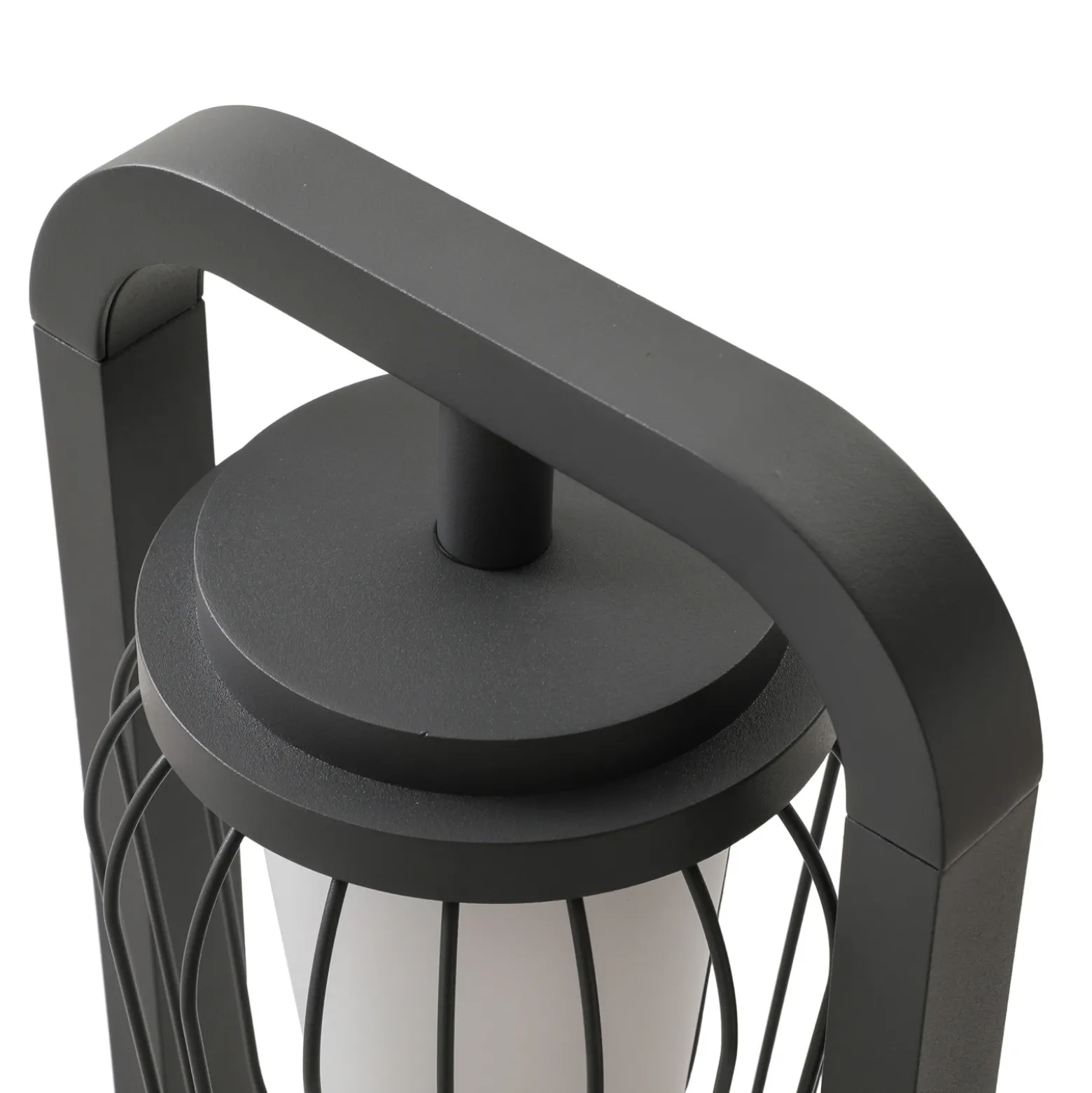Lucande Bolardo luminoso Chandan, 90 cm, antracita, aluminio