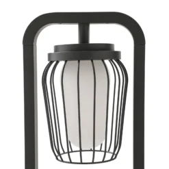 Lucande Bolardo luminoso Chandan, 90 cm, antracita, aluminio