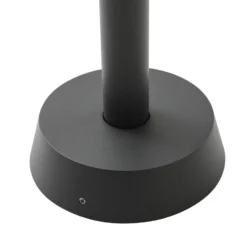 Lucande Bolardo luminoso Chandan, 100 cm, negro, aluminio