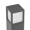 Lucande Bolardo luminoso Dewari, E27, 65 cm, gris oscuro, IP54