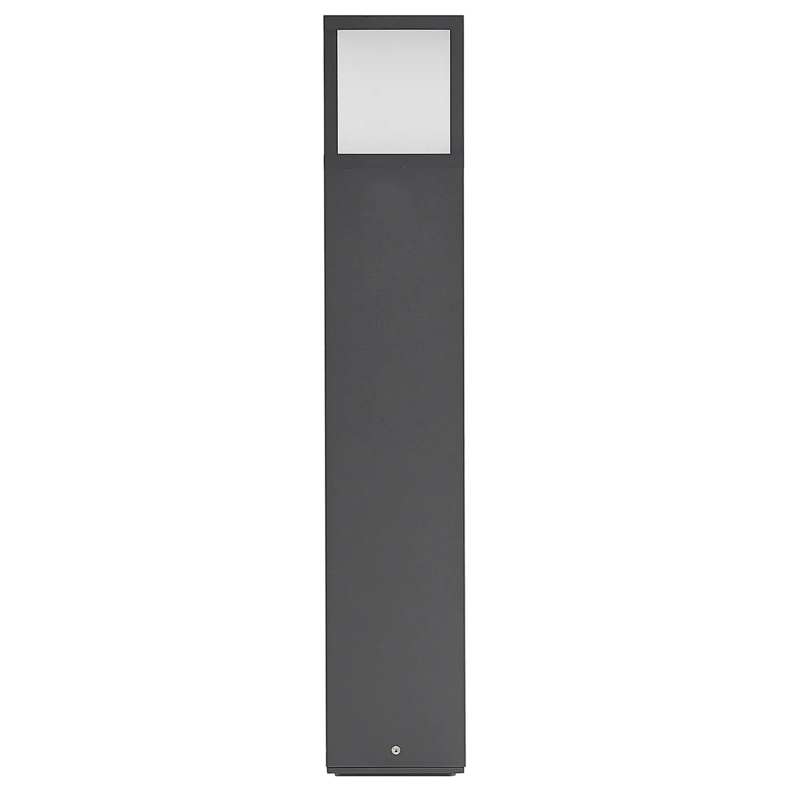 Lucande Bolardo luminoso Dewari, E27, 65 cm, gris oscuro, IP54