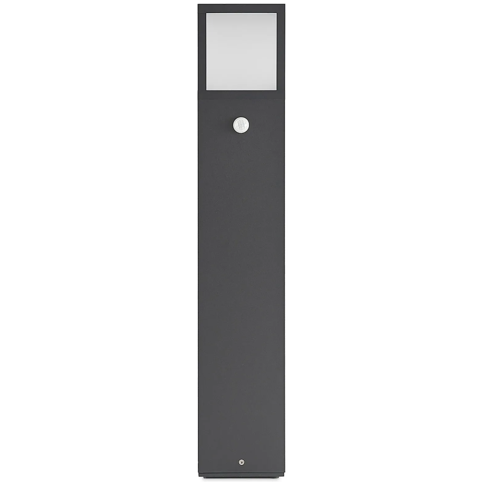 Lucande Bolardo luminoso Dewari, detector de movimiento, E27, 65 cm, IP54