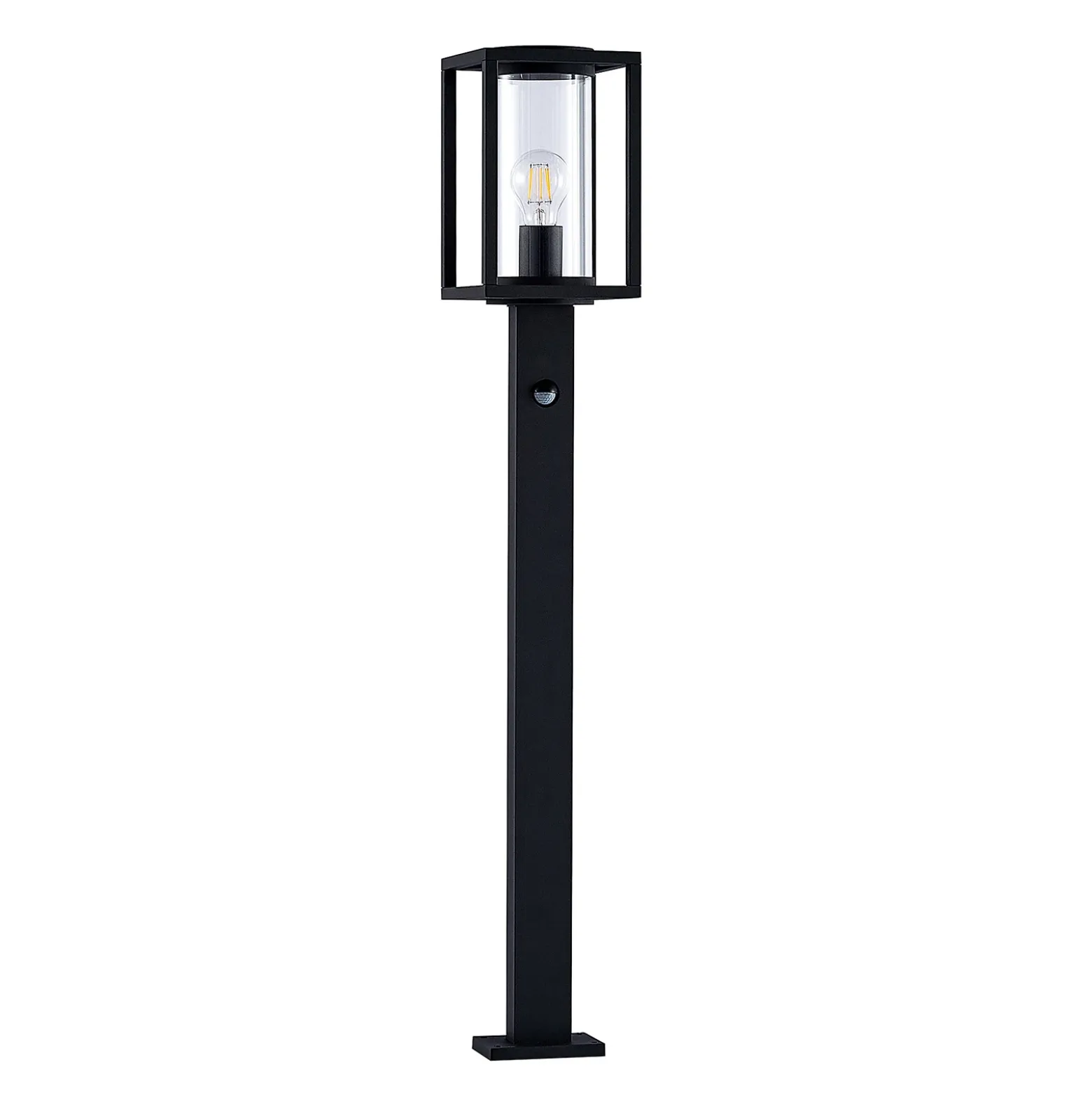 Lucande Bolardo luminoso Ferda, 100 cm, sensor, antracita, IP44