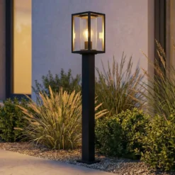 Lucande Bolardo luminoso Ferda, 100 cm, antracita, IP44