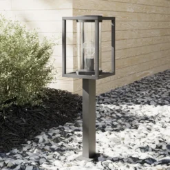 Lucande Bolardo luminoso Ferda, 60 cm, antracita, IP44