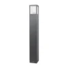 Lucande Bolardo luminoso Klemens, 90 cm, antracita, metal, E27