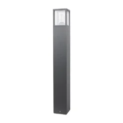 Lucande Bolardo luminoso Klemens, 90 cm, antracita, metal, E27