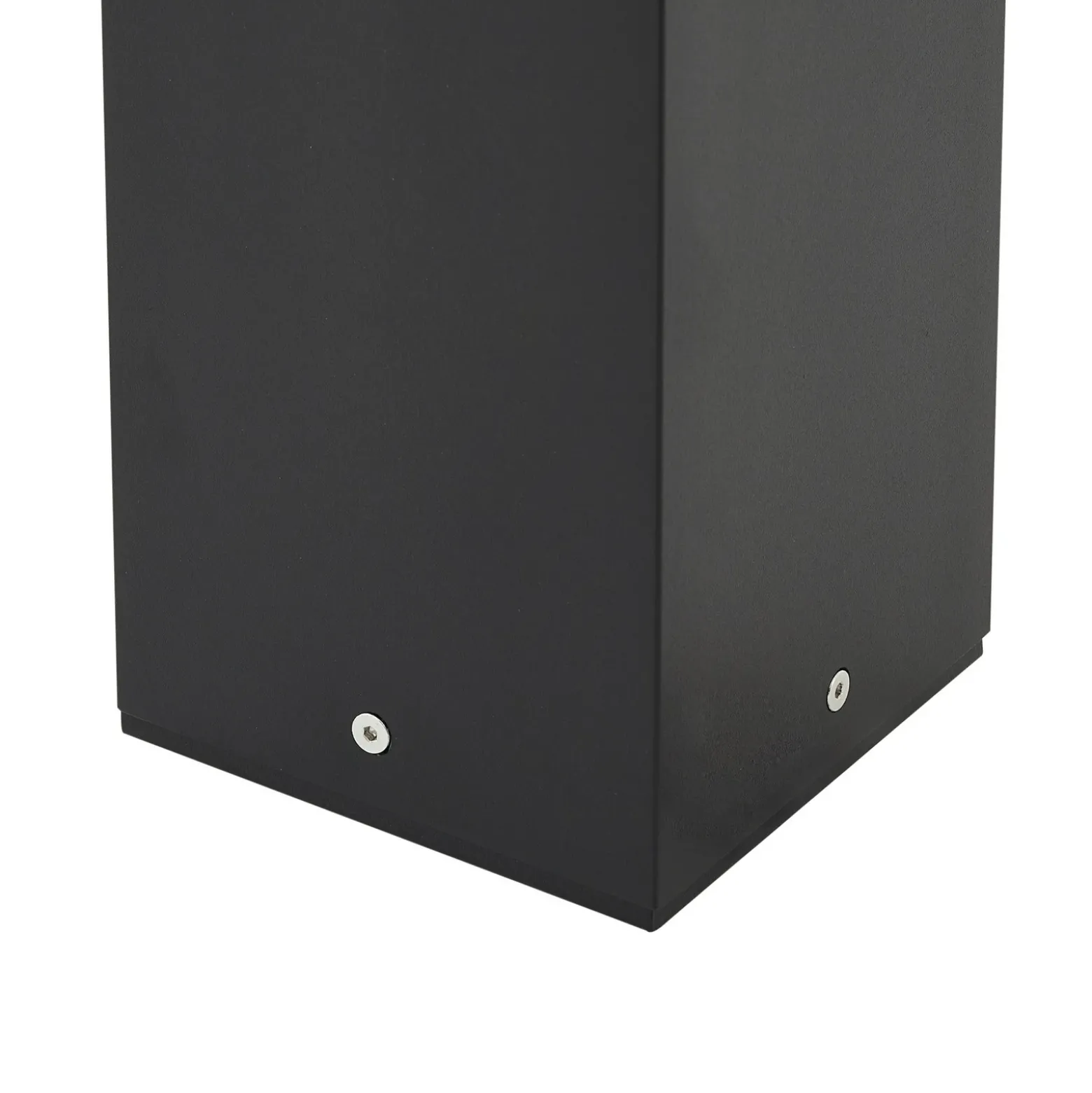 Lucande Bolardo luminoso Klemens, 90 cm, negro, metal, IP54