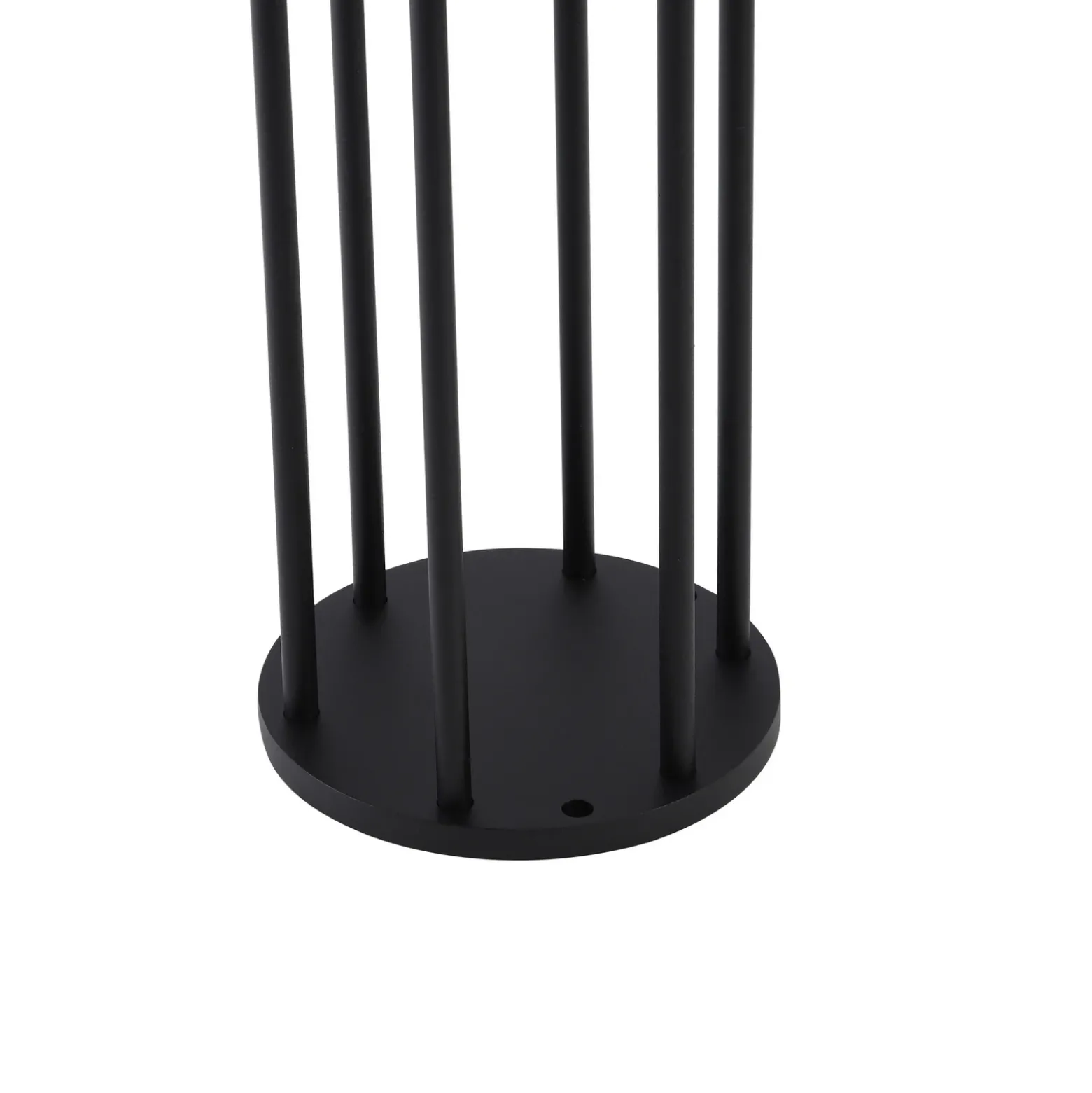 Lucande, bolardo luminoso LED solar, Evelis, negro, aluminio, sensor