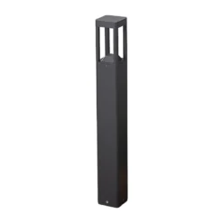 Lucande Bolardo luminoso LED Bernd, 60 cm, antracita, aluminio