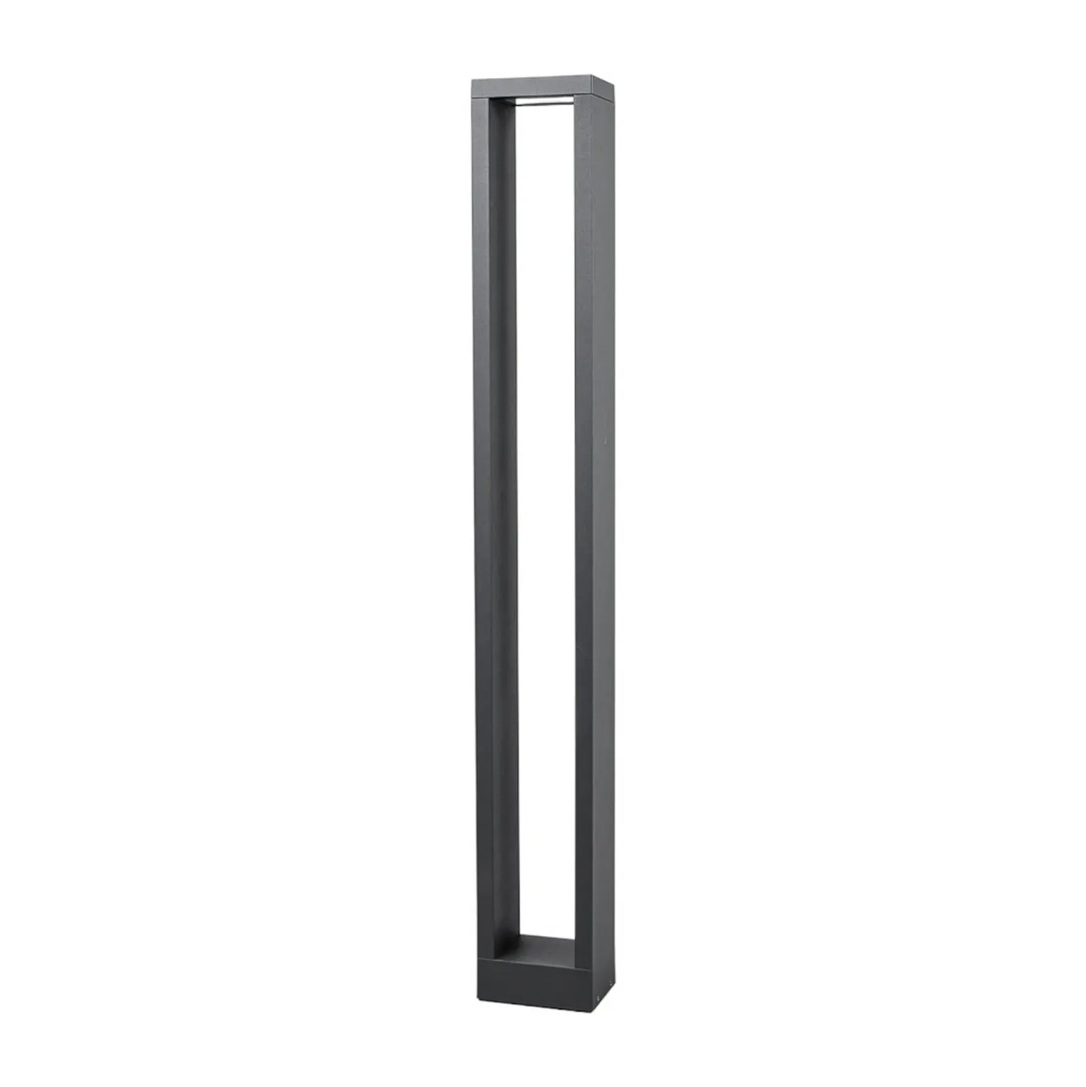 Lucande Bolardo luminoso LED Jupp, 90 cm, antracita, metal, IP54