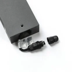 Lucande Bolardo luminoso LED Lirka, 2 luces, gris, metal, 60 cm