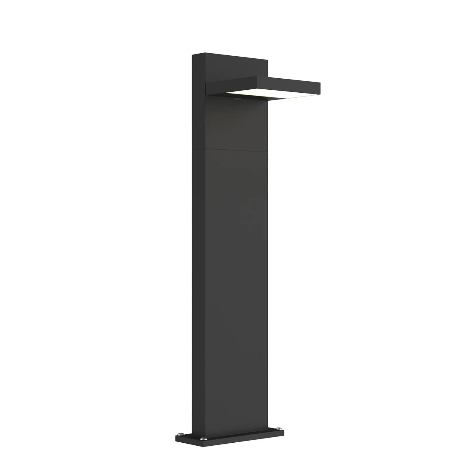 Lucande Bolardo luminoso LED Silvan, 65 cm, antracita, metal
