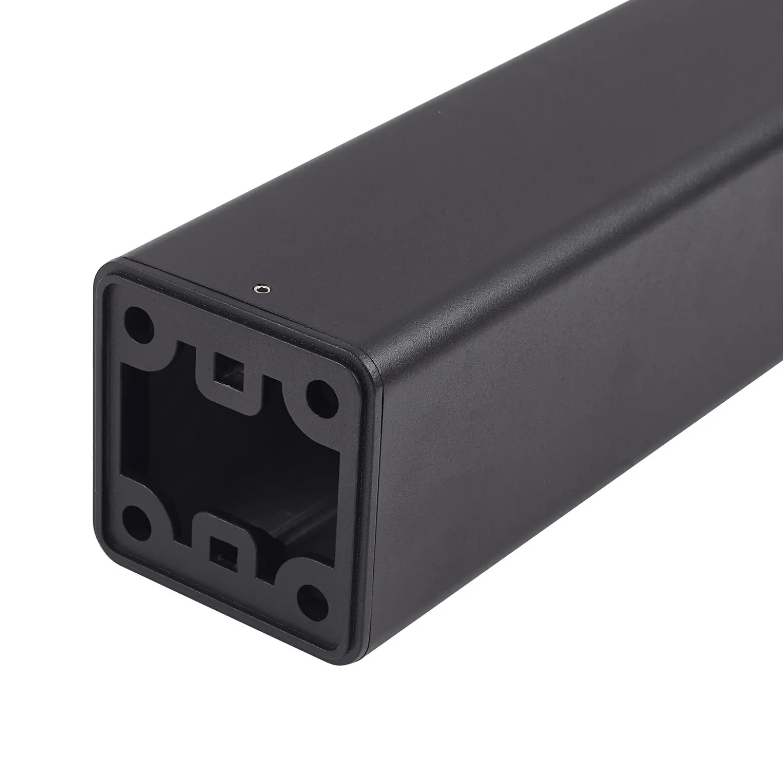 Lucande, bolardo luminoso LED Dakil, negro, aluminio