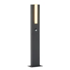 Lucande, bolardo luminoso LED Virgalia, detector de movimiento, 65 cm, IP54