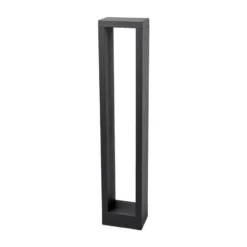 Lucande Bolardo luminoso LED Jupp, 60 cm, antracita, metal, IP54