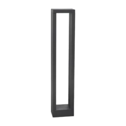 Lucande Bolardo luminoso LED Jupp, 60 cm, antracita, metal, IP54