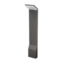 Lucande, bolardo luminoso LED Nevio, 60 cm, antracita, metal