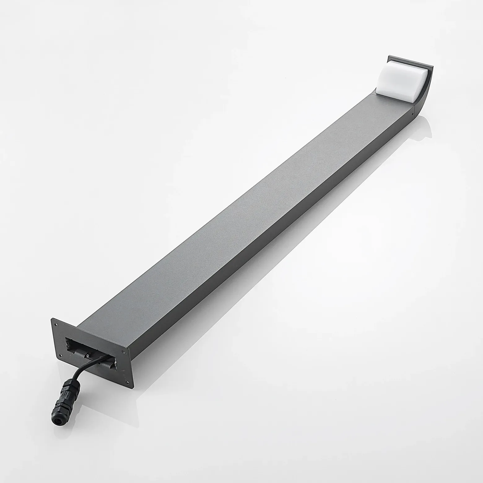 Lucande, bolardo luminoso LED Tinna, 100 cm, antracita, IP65