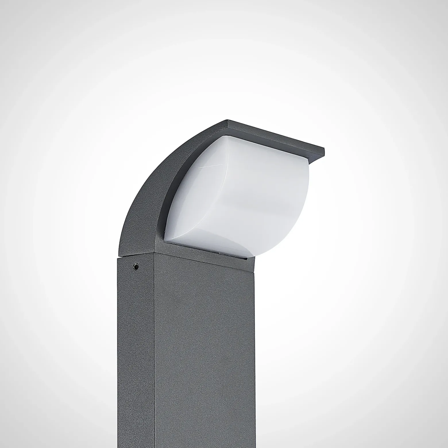 Lucande, bolardo luminoso LED Tinna, 100 cm, antracita, IP65