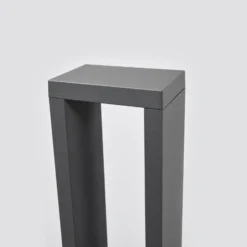 Lucande, bolardo luminoso LED Jupp, juego de 4, 60 cm, antracita, IP54