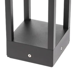 Lucande Bolardo luminoso LED Carlota, antracita, 65 cm, metal