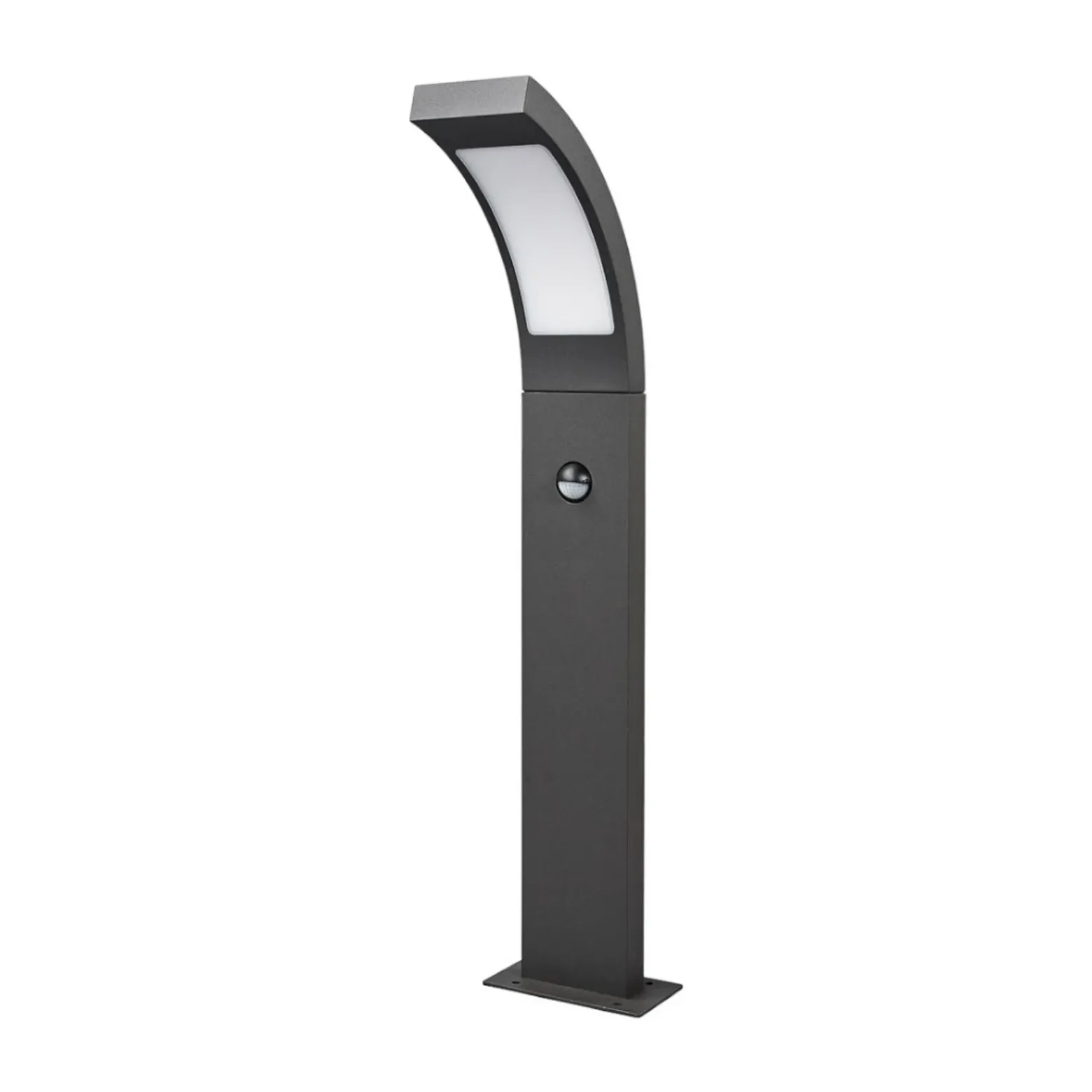 Lucande, bolardo luminoso LED Juvia, 60 cm, detector de movimiento, IP54