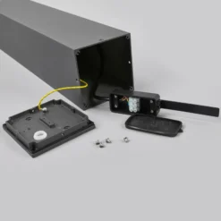 Lucande Bolardo luminoso LED Nicola, 65 cm, antracita, P54