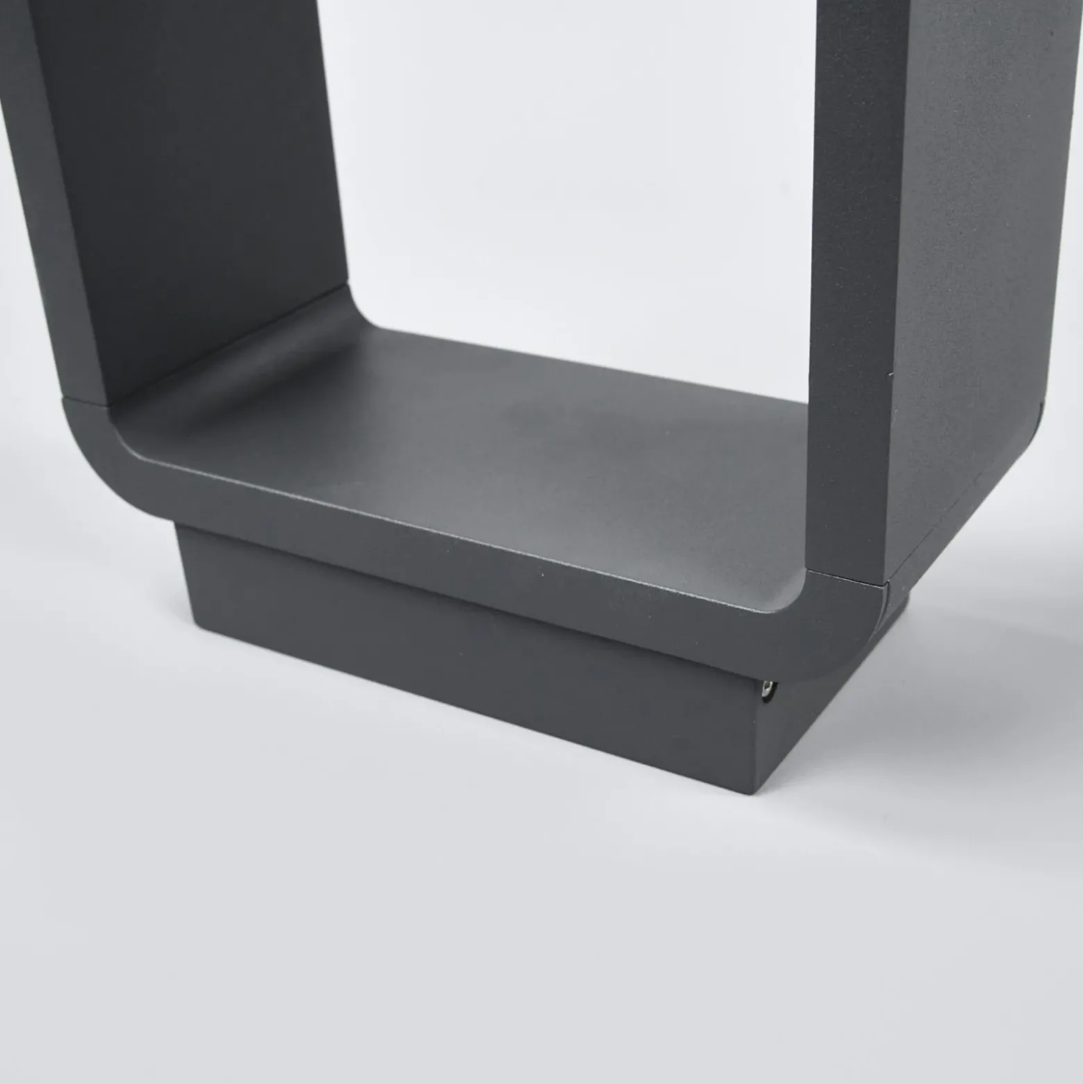 Lucande, bolardo luminoso LED Ninon, 80 cm, antracita, metal