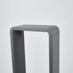 Lucande, bolardo luminoso LED Ninon, 80 cm, antracita, metal